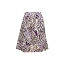 Vintage Purple & White Emilio Pucci 60s Floral Print Skirt Size S