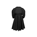 Black Zimmermann Silk Puff Sleeve Dress Size US 1