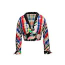 Multicolor Emanuel Ungaro Parallele Plaid Jacket Size S - Autre Marque