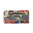 Multicolor Balenciaga Floral Print Moto Wallet