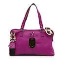 Borsa luccicante East West di gelso viola - Mulberry