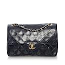 Black Chanel Small Classic Lambskin Double Flap Bag
