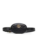 Black Gucci GG Marmont Matelasse Belt Bag