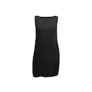 Vintage Black Zoran Sleeveless Silk Mini Dress Size US M - Autre Marque