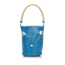 Blue Hermes Clemence Mangeoire Bucket PM - Hermès