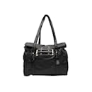 Black Givenchy Large Leather Buckle Tote