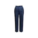 Vintage Navy Chanel Creations Pleated Trousers Size US 10 - Autre Marque