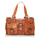 Brown Mulberry Roxanne Leather Tote Bag