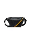 Fendi Zucca FF noir 1974 Sac ceinture diagonale