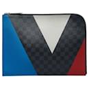 Pochette Louis Vuitton Damier Cobalt Americas Cup Pochette Jour GM blu