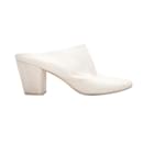 Mules à talons en cuir Marsell blanches Taille 38 - Autre Marque