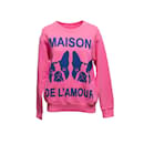 Sweatshirt von Gucci Maison De L'Amour in Rosa und Marineblau, Größe US XS