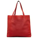 Red Hermes Clemence Double Sens 36 Tote Bag - Hermès