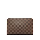 Brown Louis Vuitton Damier Ebene Saint Louis Pochette Pouch