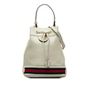 White Gucci Ophidia Leather Bucket