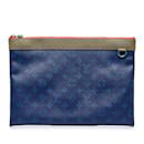 Blue Louis Vuitton Monogram Pacific Apollo Pochette Clutch Bag