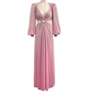 PatBO Pink Metallic Cut Out Gown - Autre Marque