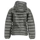 Tommy Hilfiger Womens Quilted Hooded Jacket in Green Nylon