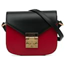 Bolsa transversal Patricia em couro vermelho MCM