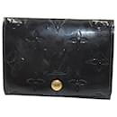 Louis Vuitton Amarante Monogram Business Card Holder in Navy Blue Patent Leather