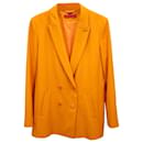 Gefütterter Blazer von Hugo Boss aus orangefarbenem Polyester