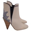 See by Chloe Cowboy Boots in Beige Leather - Chloé