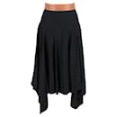 Loewe Asymmetric Skirt in Black Silk
