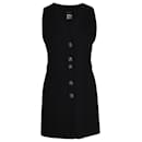 Chanel Boucle Sleeveless Mini Dress in Black Wool