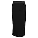 Dolce & Gabbana Midi Skirt in Black Wool
