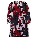 Marni Abstract-Print Mini Dress in Multicolor Polyester