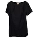 Acne Studios Short-Sleeve Top in Black Polyester
