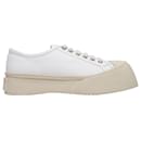 Laced Up Pablo Sneakers - Marni - Lily White - Leather