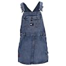 Tommy Hilfiger Womens Vintage Dungaree Dress in Blue Cotton