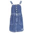 Tommy Hilfiger Denim-Latzhosenkleid für Damen aus blauer Baumwolle