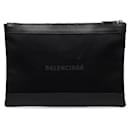 Balenciaga Navy Clip M Canvas Clutch Bag Canvas Clutch Bag 373834 in Good condition