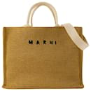 Pelletteria Uomo Large Shopper Bag - Marni - Cotton - Brown