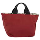 BURBERRY Borsa tote Nova Check Blue Label Nylon Rosso Auth bs9767 - Burberry