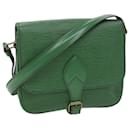 LOUIS VUITTON Epi Cartouchiere MM Shoulder Bag Green M52244 LV Auth ki3797 - Louis Vuitton