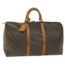 Louis Vuitton Monogram Keepall 50 Boston Bag M41426 LV Auth 58560