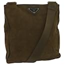 PRADA Shoulder Bag Suede Brown Auth ar10672 - Prada