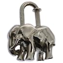 HERMES Elephant Cadena Charm Silber Auth bs9726 - Hermès