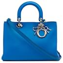 Bolso satchel Dior azul grande Diorissimo