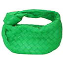 Bolsa de ombro Bottega Veneta Mini Jodie em couro verde 'Periquito'