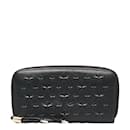 Jimmy Choo Star Embossed Leather Zip Around Wallet Leather Long Wallet in Good condition