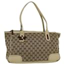 GUCCI GG Canvas Web Sherry Line Shoulder Bag Beige Red Green Auth th4248 - Gucci