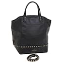VALENTINO Hand Bag Leather 2way Black Auth bs9820 - Valentino