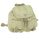 PRADA Backpack Nylon Cream Auth 59222 - Prada