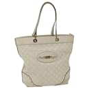 GUCCI GG Canvas Guccissima Shoulder Bag White 145984 Auth bs9931