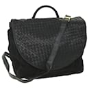BOTTEGAVENETA Shoulder Bag Suede Leather Black Auth ep2233 - Autre Marque