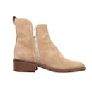 Beige 3.1 Phillip Lim Suede Ankle Boots Size 38.5